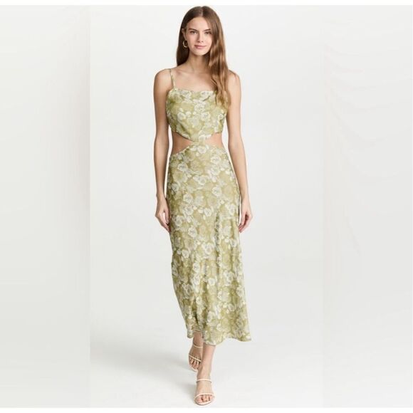 NWT Rahi Cut Out Emilea Midi Slip Dress - Picture 1 of 6